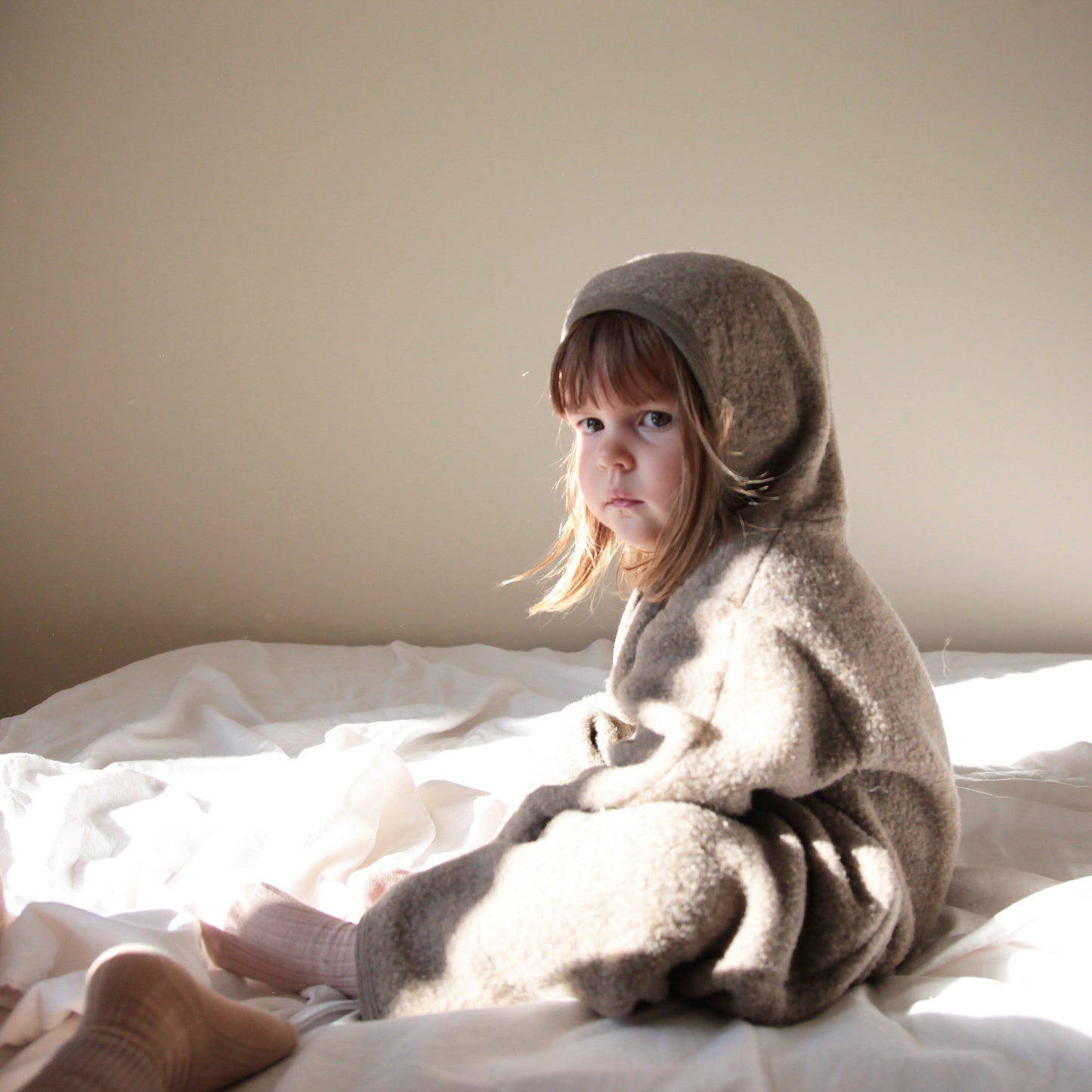 ORGANIC WOOL OVERALL - WALNUT