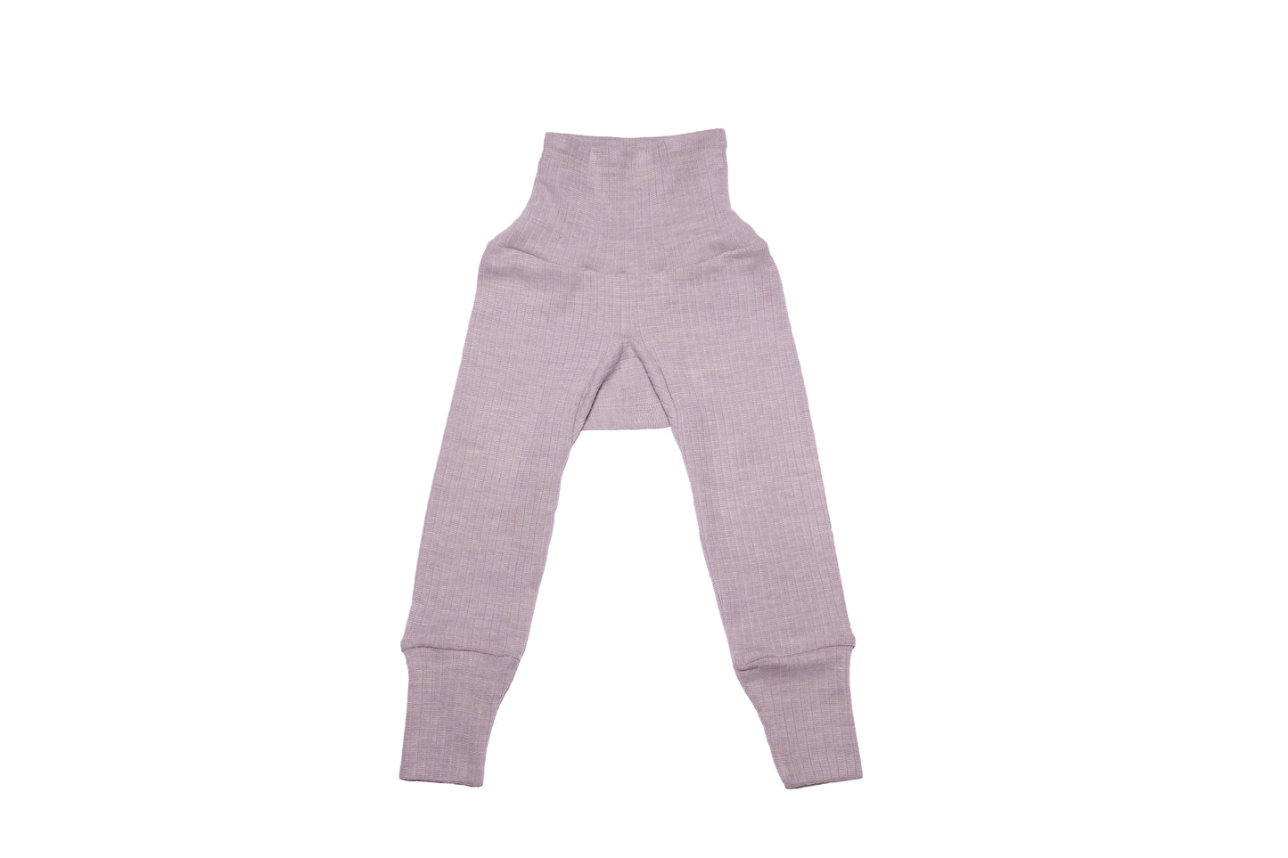 BABY WOOL, COTTON & SILK PANTS - GREY MELANGE