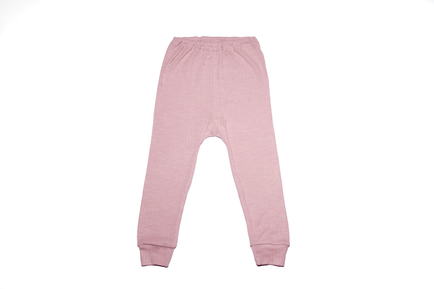WOOL, COTTON & SILK PANTS - DUSTY PINK