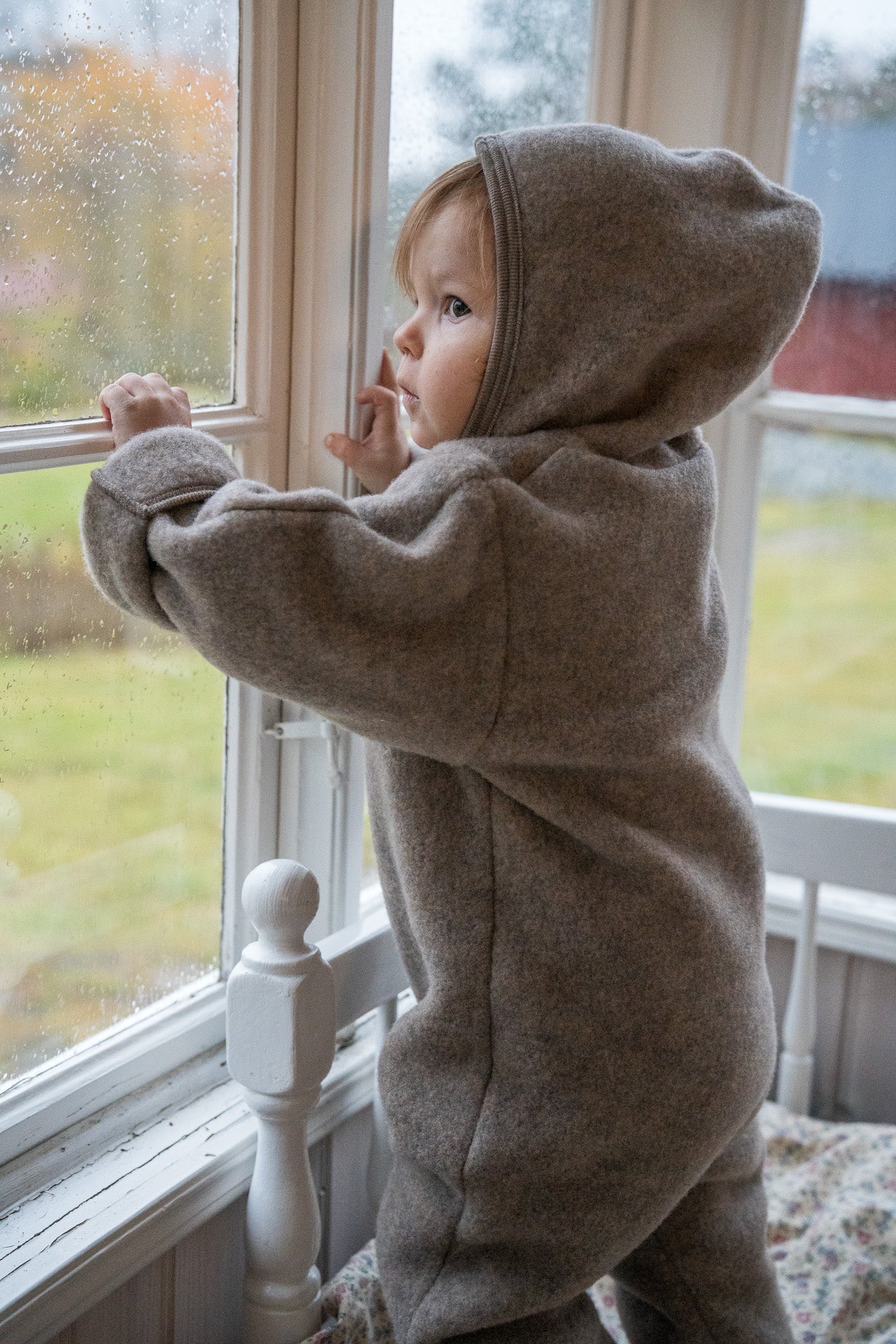 ORGANIC WOOL OVERALL - WALNUT