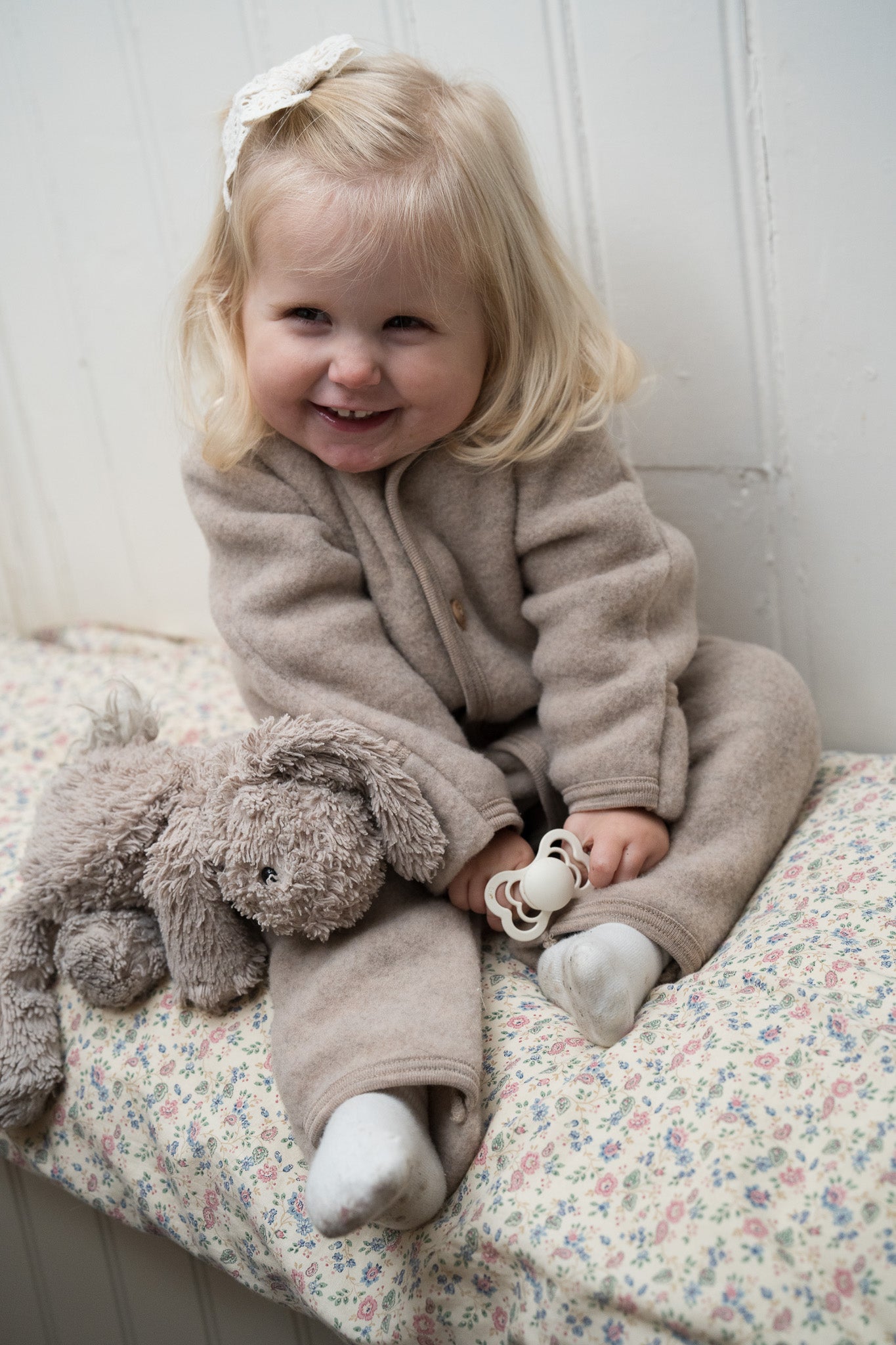 ORGANIC WOOL OVERALL - SAND