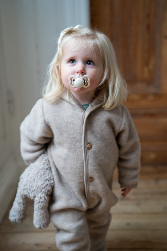 ORGANIC WOOL OVERALL - SAND