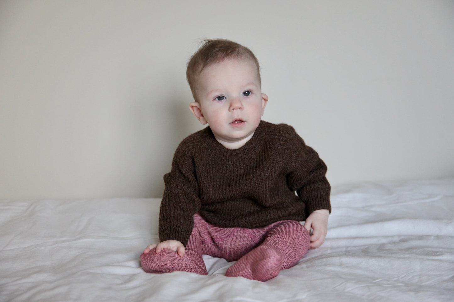 ORGANIC WOOL TIGHTS - ROSE