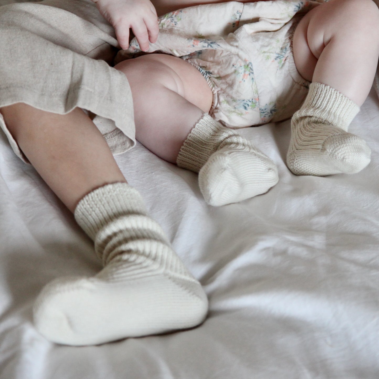 WOOL BABY SOCKS - NATURAL