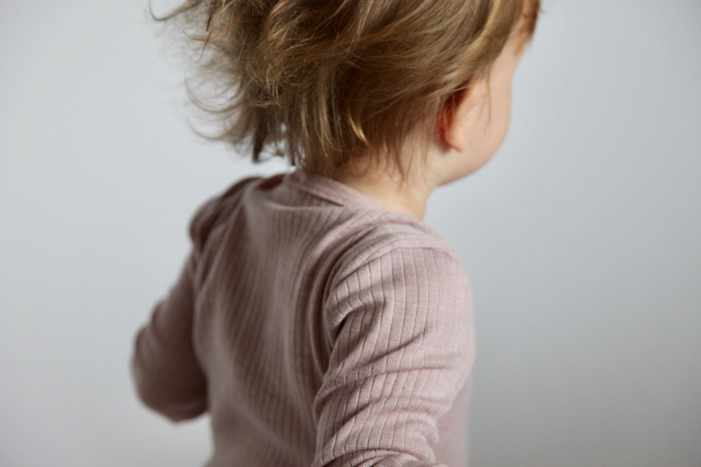 BABY WOOL, COTTON & SILK BODY - DUSTY PINK