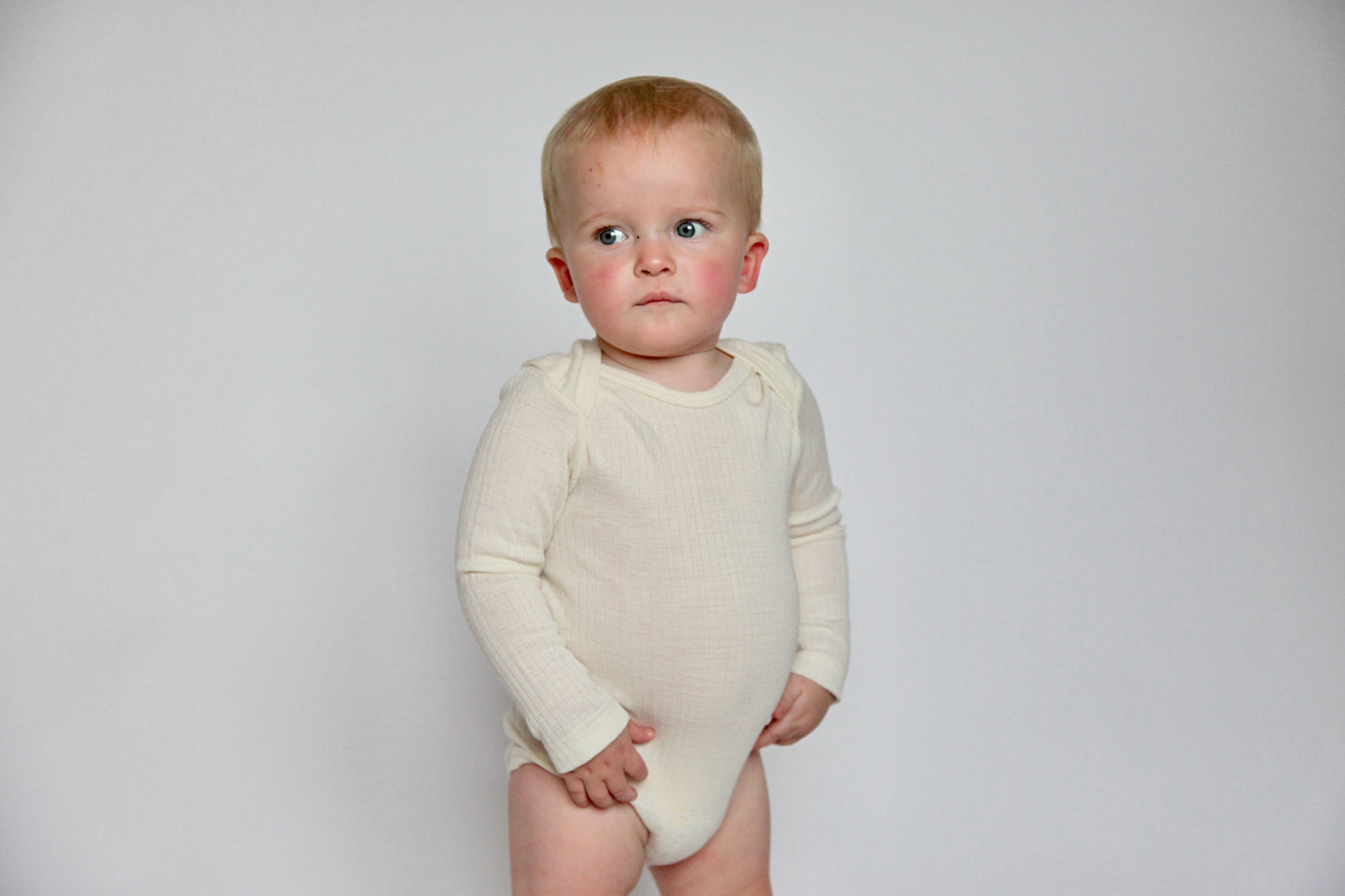 BABY WOOL, COTTON & SILK BODY - NATURAL