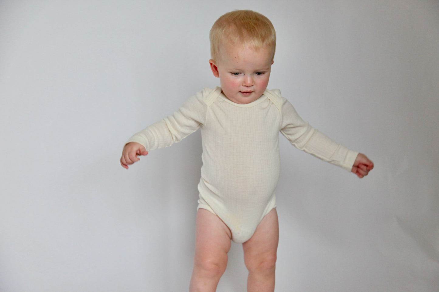 BABY WOOL, COTTON & SILK BODY - NATURAL
