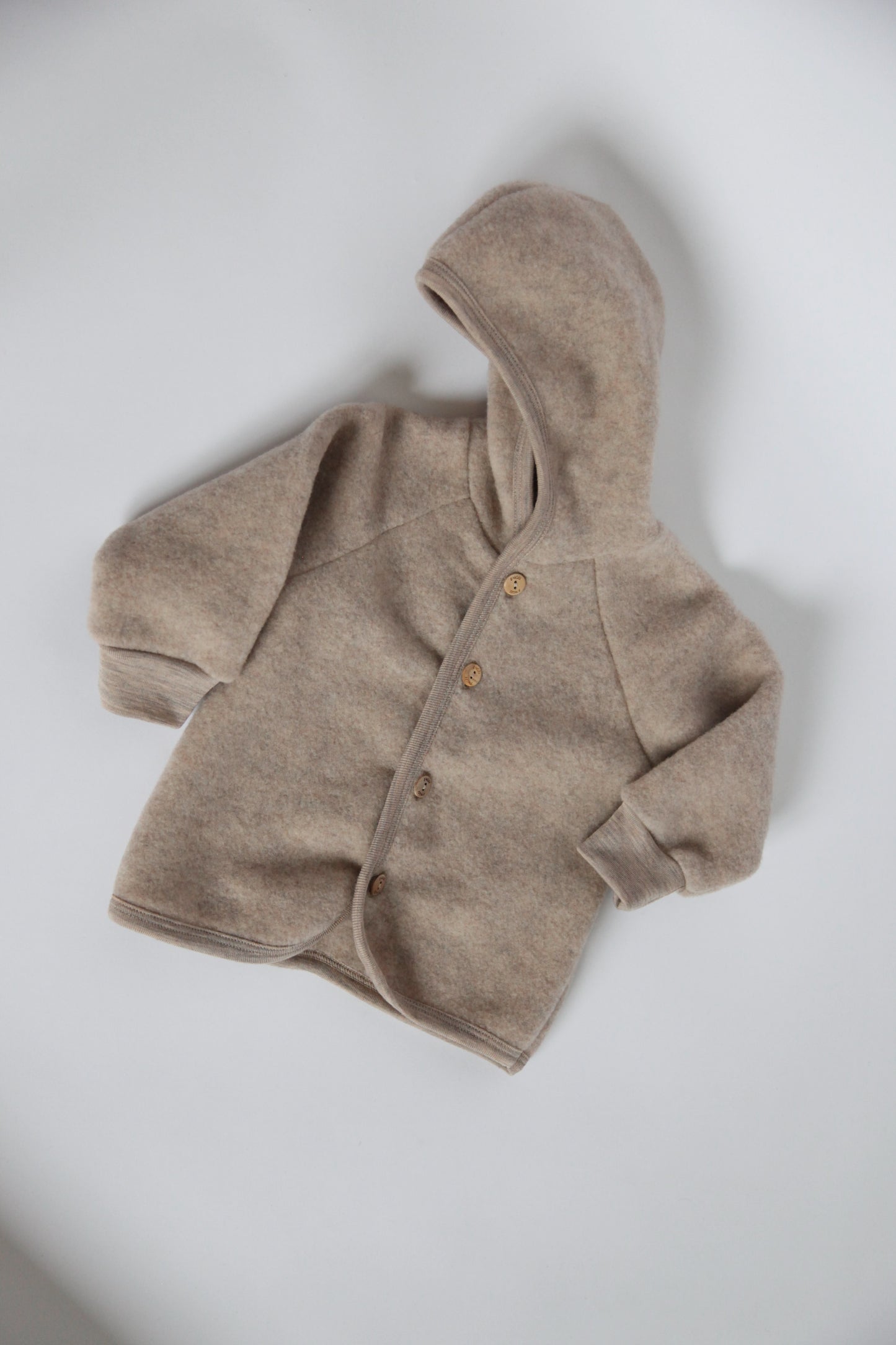 ORGANIC WOOL JACKET - SAND