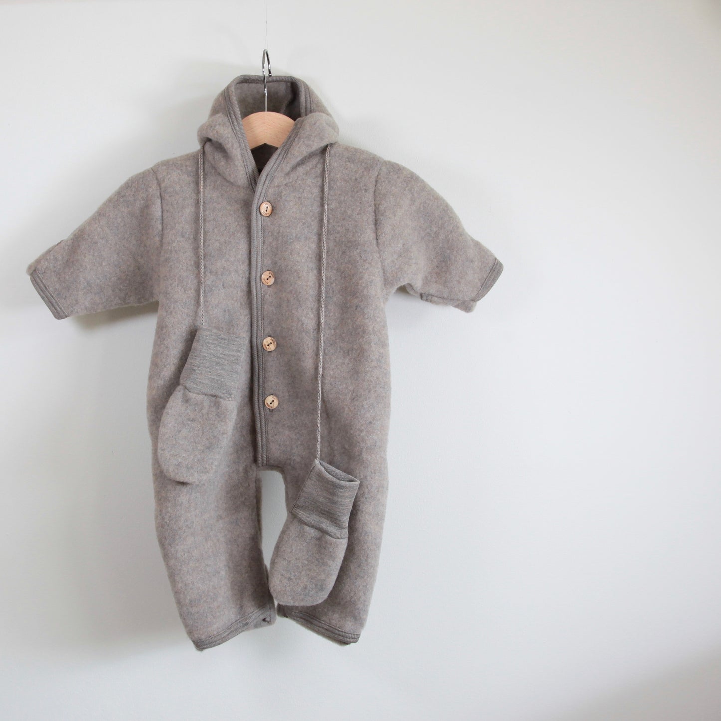 ORGANIC WOOL OVERALL - WALNUT