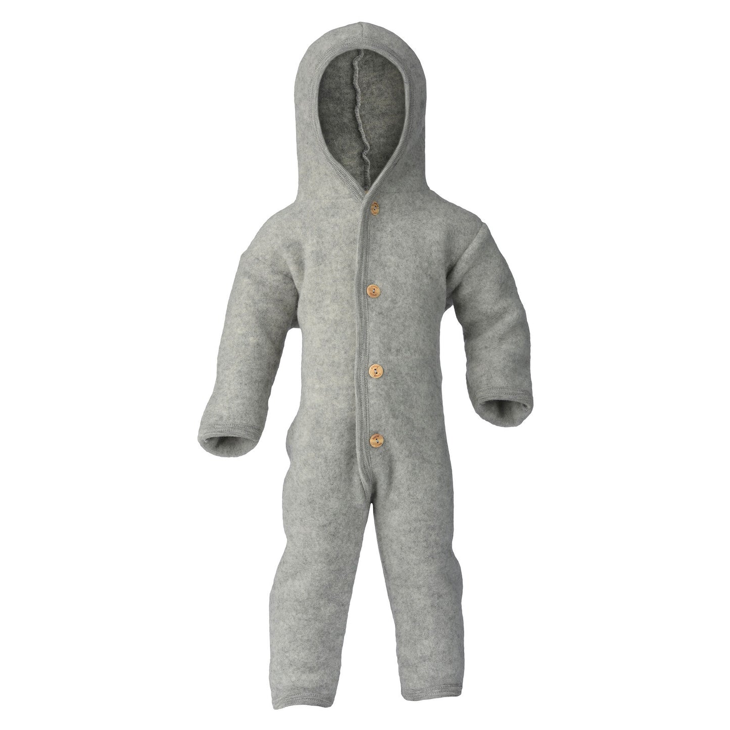 ORGANIC WOOL OVERALL - LIGHT GREY MELANGE