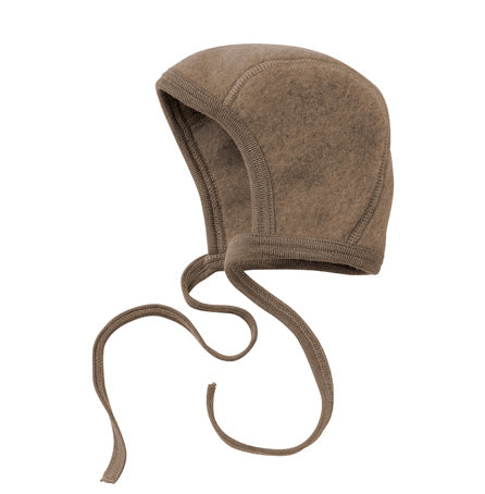 ORGANIC WOOL BONNET - WALNUT