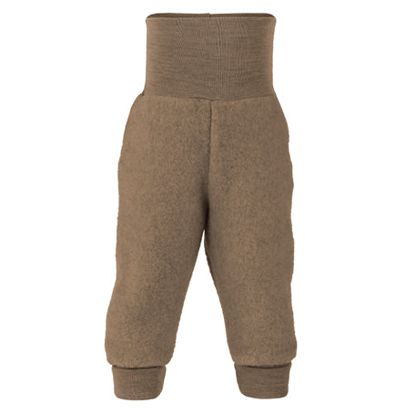ORGANIC WOOL PANTS - WALNUT