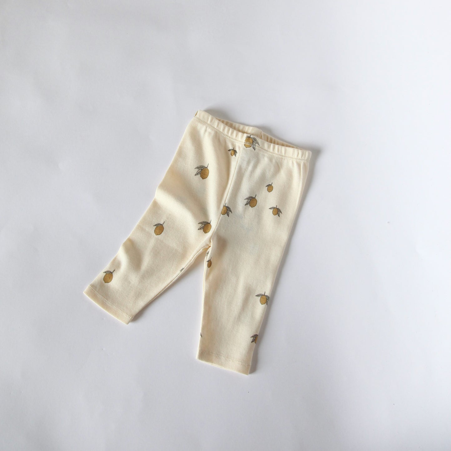 ORGANIC COTTON LEGGINGS - LEMON