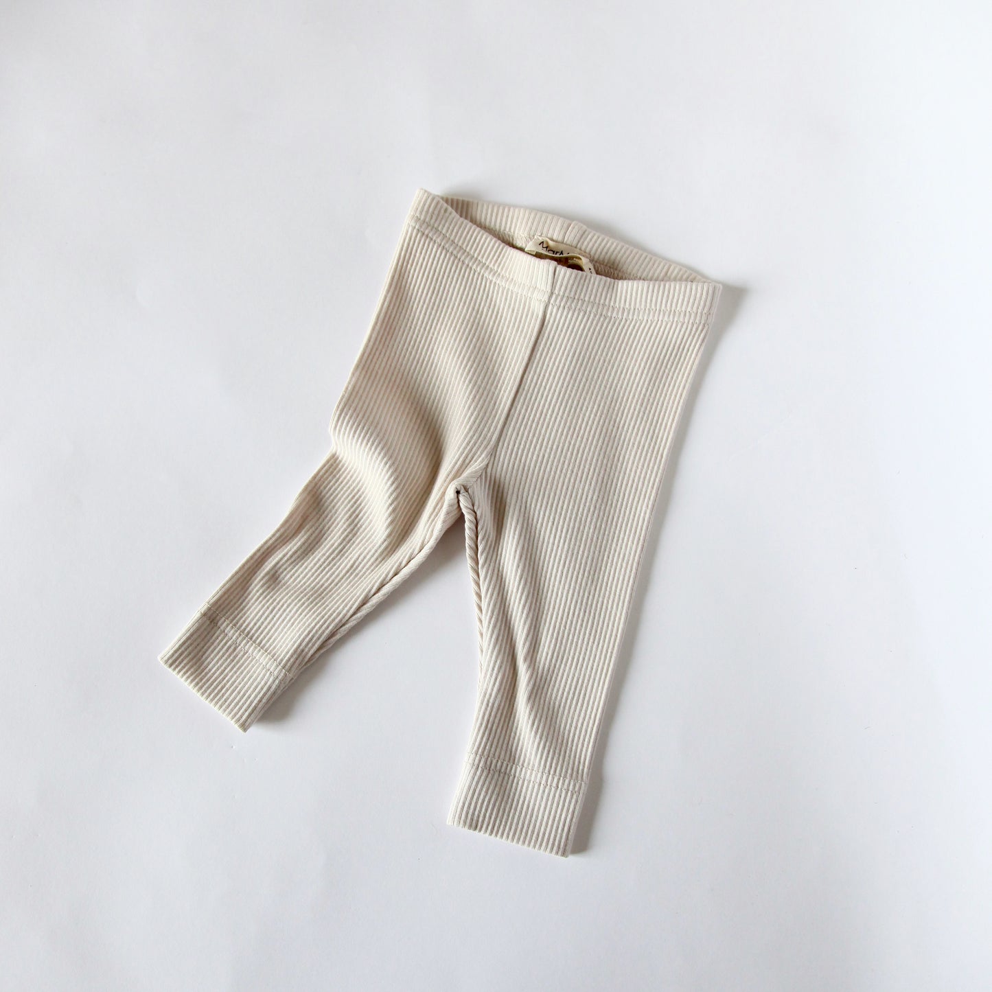 RIBBED LEGGINGS - VANILLA