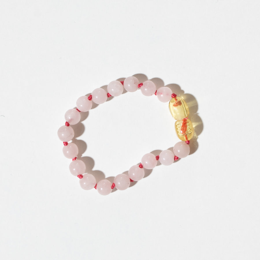 KIDS BRACELET - ROSE QUARTZ