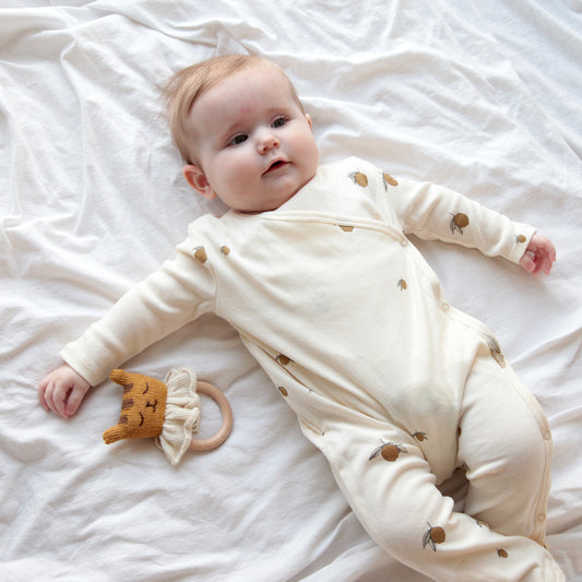 ORGANIC COTTON ONESIE - LEMON